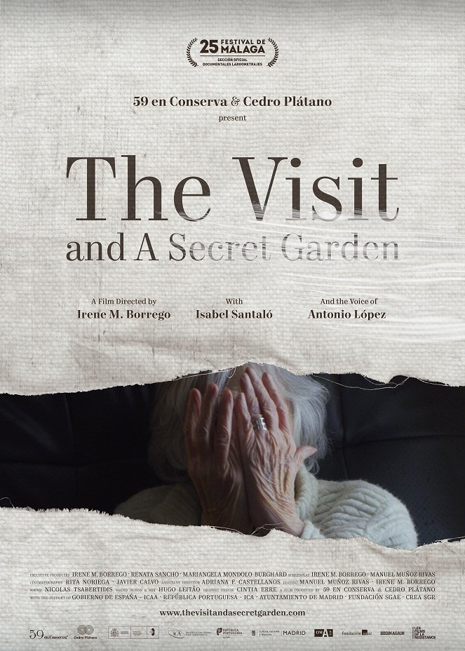 La visita y un jardín secreto - Plakaty