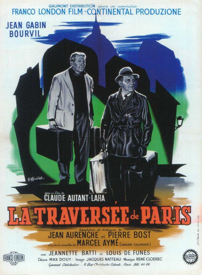 Zwei Mann, ein Schwein und die Nacht von Paris - Plakate