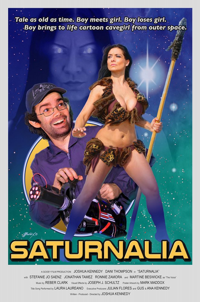Saturnalia: Jaskiniowa dziewczyna i Idiota - Plakaty
