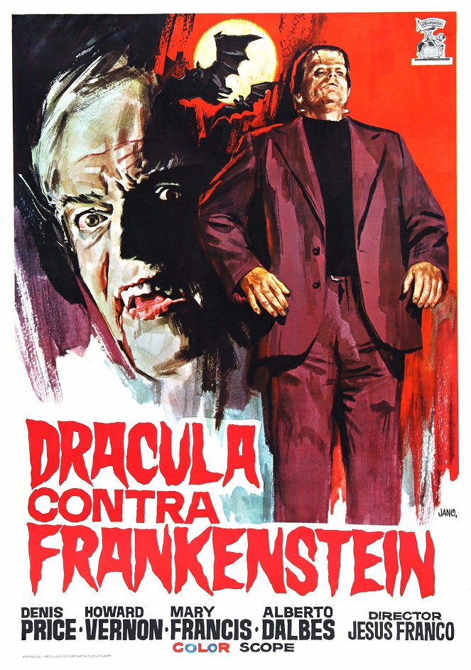 Dracula prisonnier de Frankenstein - Plagáty