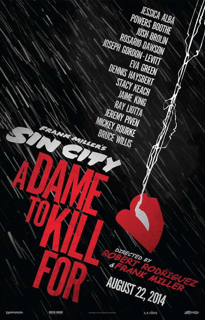 Frank Millerin Sin City: A Dame to Kill For - Julisteet