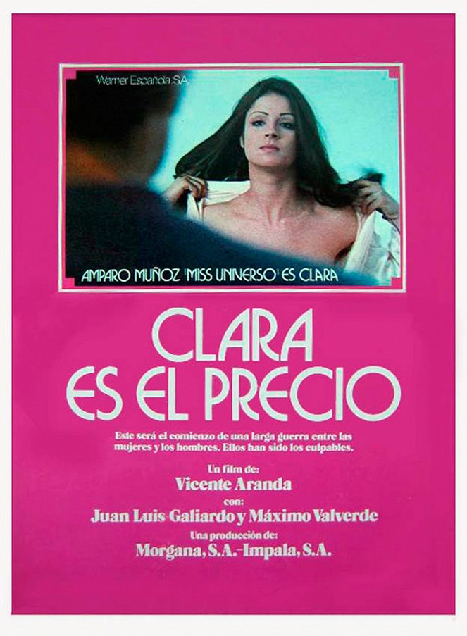 Clara es el precio - Plakate