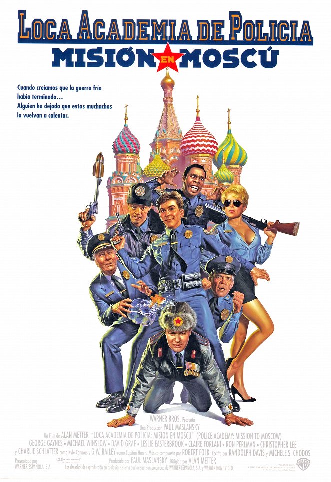 Loca academia de policía 7: Misión Moscú - Carteles