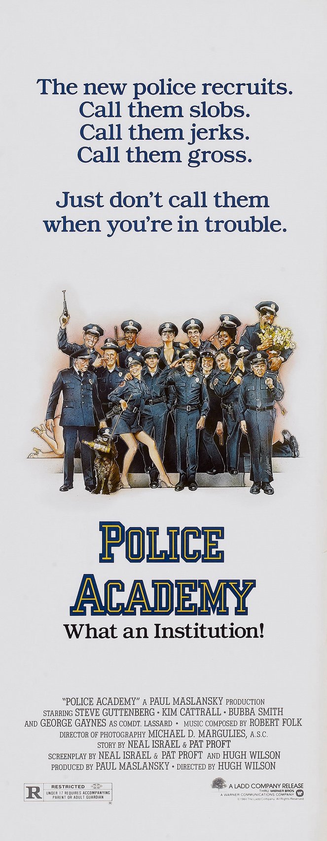 Loca academia de policía - Carteles