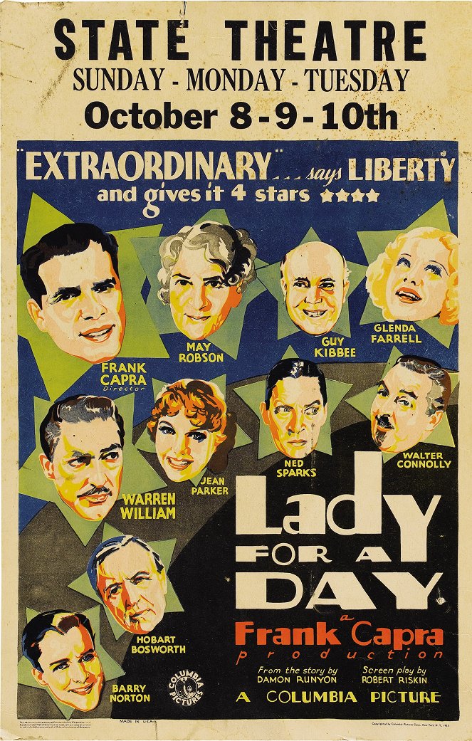 Lady for a Day - Plakaty