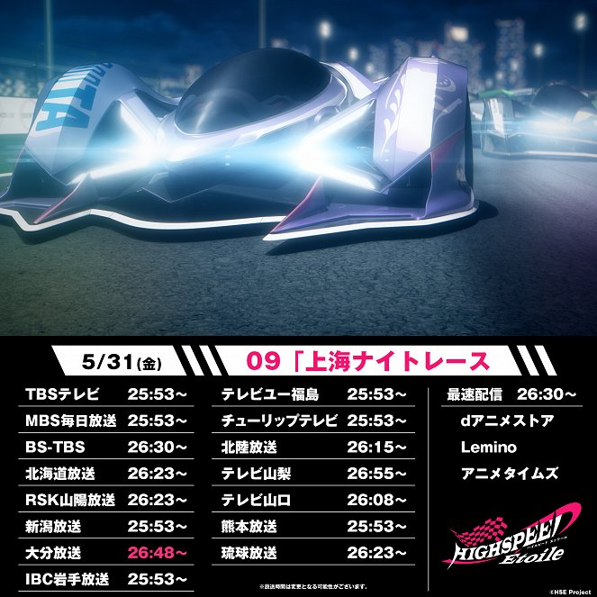 Highspeed Etoile - Shanghai Night Race - Plakáty