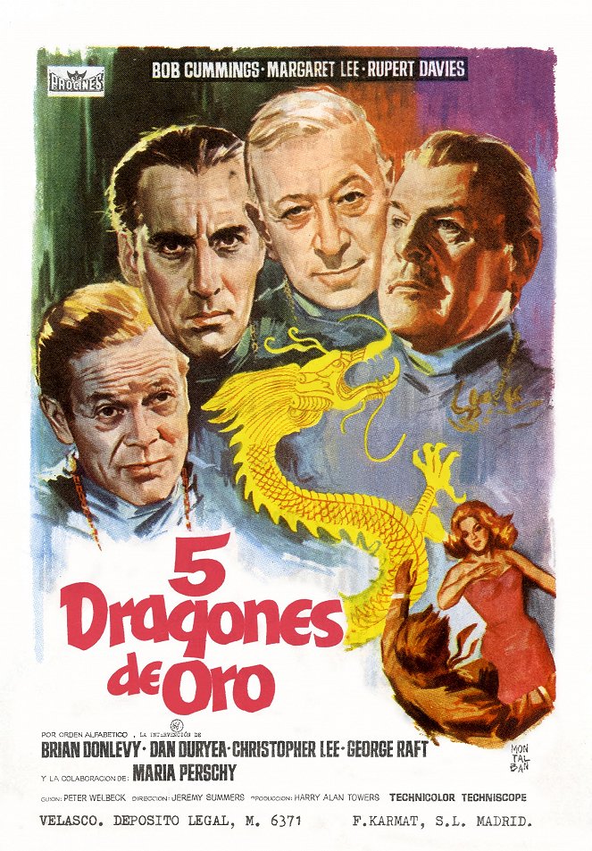 5 dragones de oro - Carteles