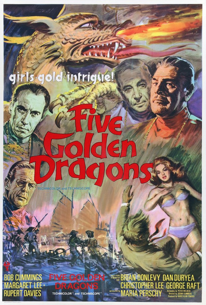 Five Golden Dragons - Posters