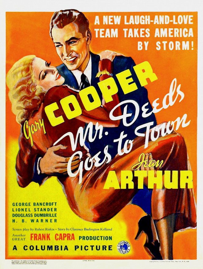 Mr. Deeds Goes to Town - Posters