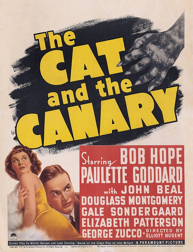 The Cat And The Canary - Plakate