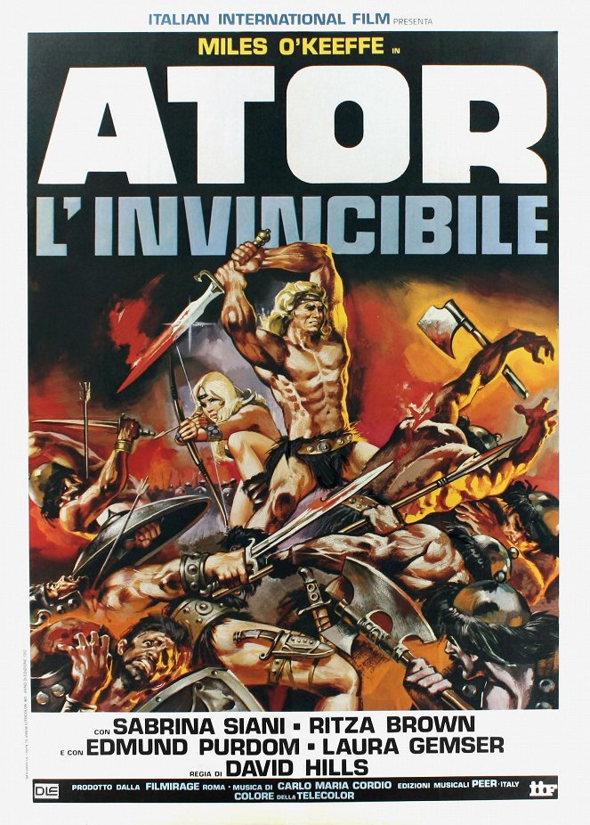 Ator l'Invicible - Affiches