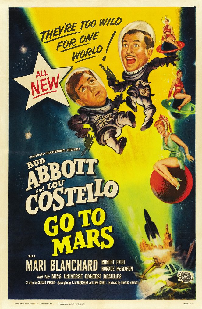 Abbott and Costello Go to Mars - Plagáty