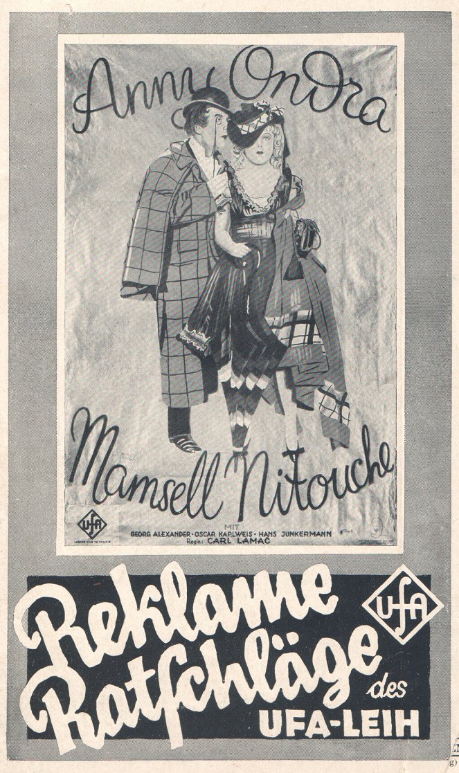 Mamsell Nitouche - Posters