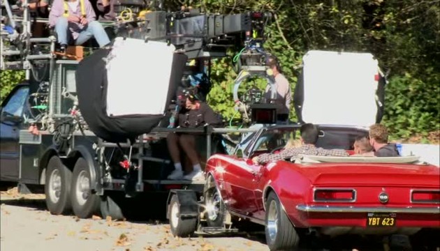 Dreharbeiten 1 - Chris Pine, Tom Hardy, Angela Bassett, McG, Reese Witherspoon