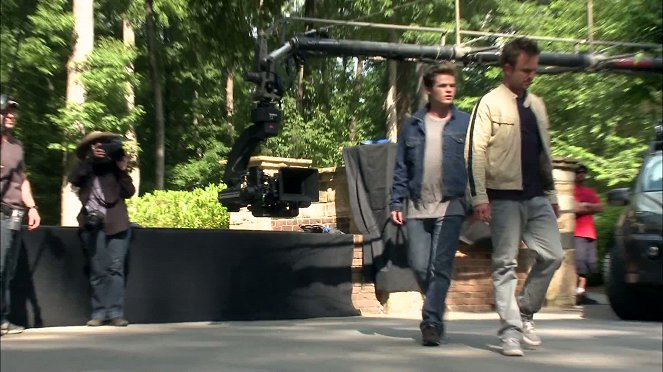 Dreharbeiten 3 - Scott Waugh, Aaron Paul, Dominic Cooper, Kid Cudi, Ramon Rodriguez