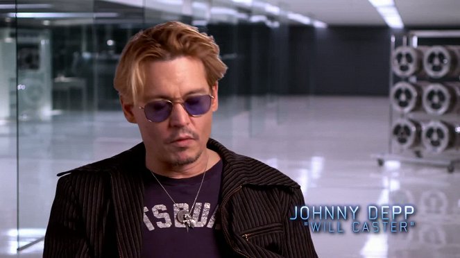 De rodaje 1 - Johnny Depp, Wally Pfister, Kate Mara, Paul Bettany, Rebecca Hall, Morgan Freeman