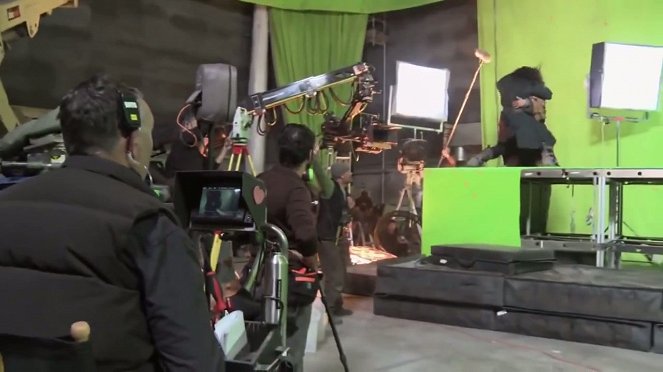Dreharbeiten 5 - Peter Jackson, Evangeline Lilly, Lee Pace