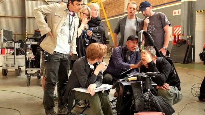 Dreharbeiten 2 - Simon Pegg, Kolja Brandt, Peter Chelsom, Stellan Skarsgård, Jean Reno