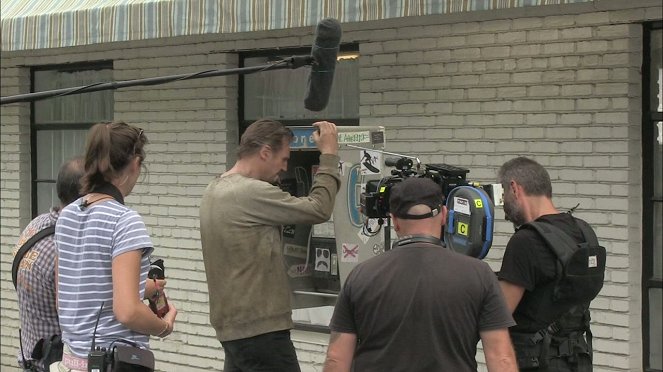 Dreharbeiten 1 - Olivier Megaton, Liam Neeson, Maggie Grace, Forest Whitaker