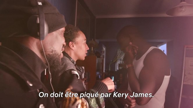 Dreharbeiten 1 - Kery James, Slimane Dazi, Jammeh Diangana, Mathieu Kassovitz