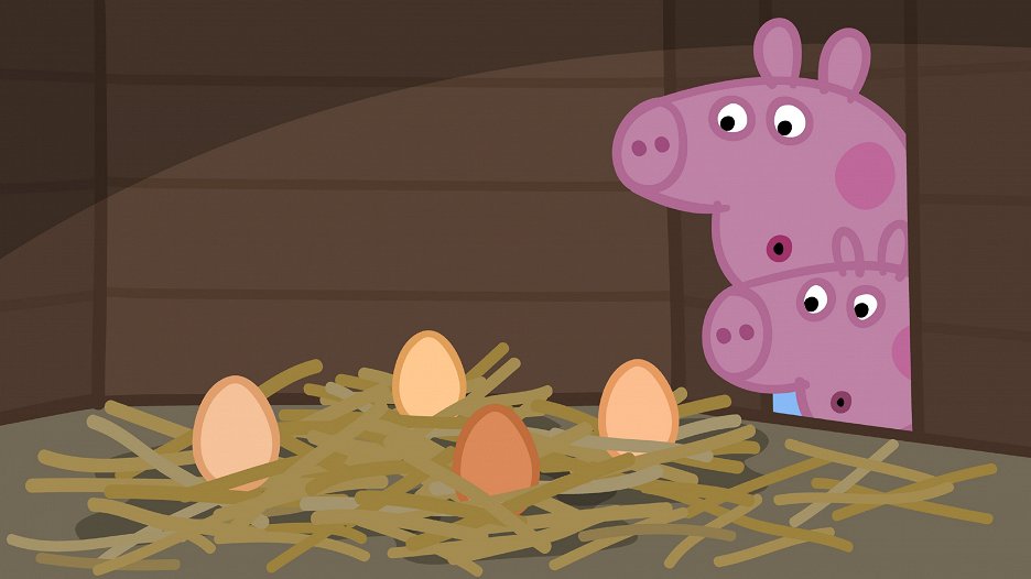 Prasátko Peppa Granny Pig's Chickens (S03E19) (2009) ČSFD.cz