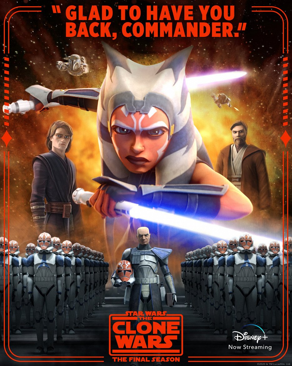 Star Wars: Clone Wars - Season 7 Key Art Poster - 24x36 Inch Reprint