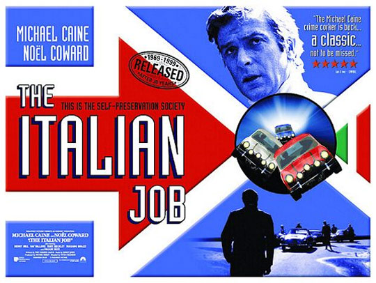 The Italian Job zvolen nejlepším britským filmem všech dob