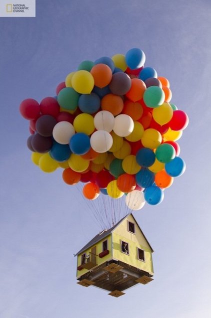 Pixar’s Up house re-created in real life
