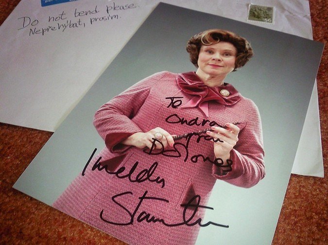 AUTOGRAM Imelda Staunton