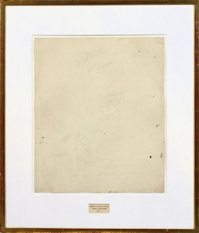 Robert Rauschenberg - Erased de Kooning Drawing, 1953