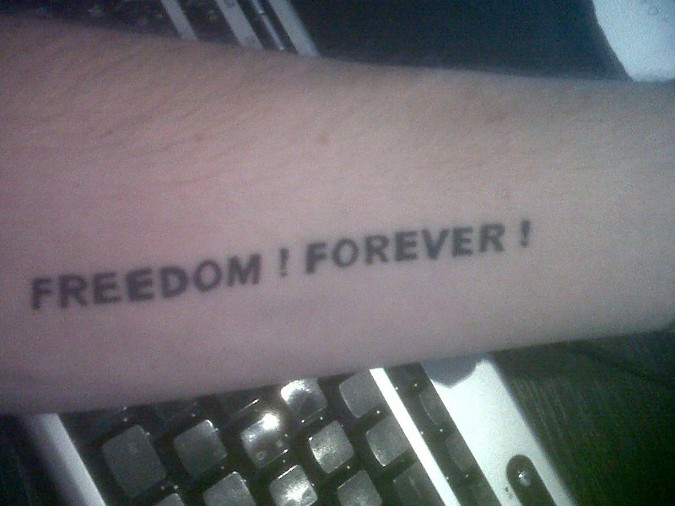FREEDOM ! FOREVER !