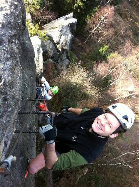 Najbližšia ferrata z Prahy, pre tých, čo si to chcú vyskúšať