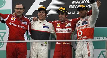 F1 2012- VÝSLEDKY VC MALAJSIE!
