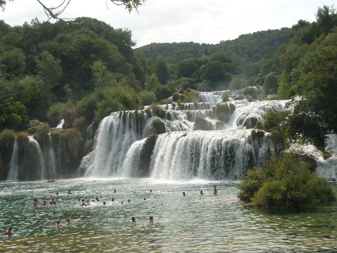 Krka vodopády v Chorvatsku