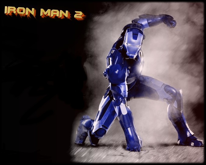 Iron Man in blue color my work