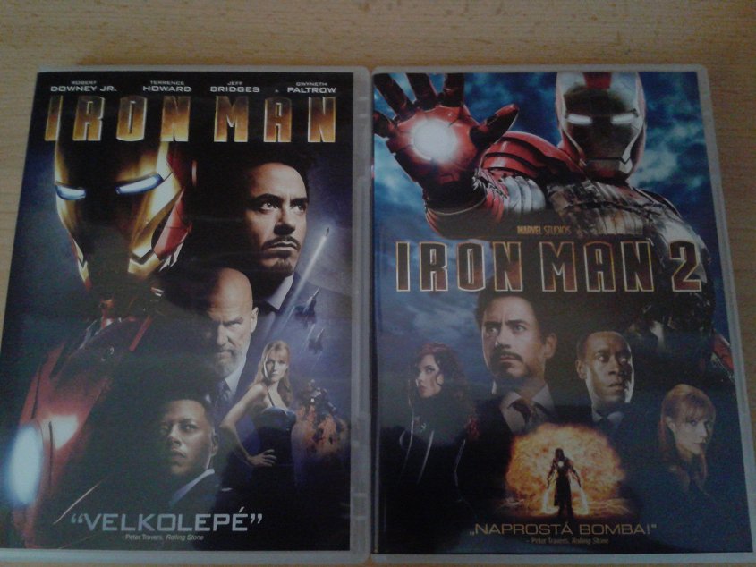 DVD: Iron Man (2008) a Iron Man 2 (2010)