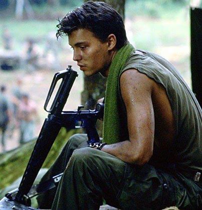 Johnny Depp as Lerner in Platoon (1986)