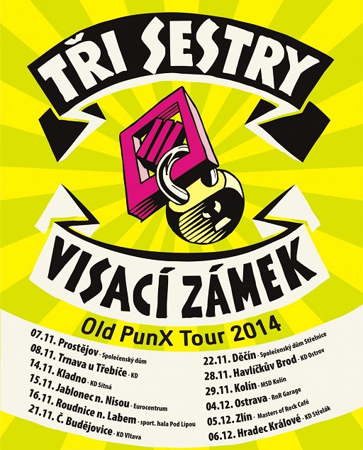 Koncert: Visací zámek + Tři sestry (05.12.2014 - Masters of Rock Café Zlín)