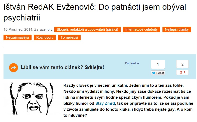 Seriózní rozhovor s hvězdným Ištvánem na Objevit.cz
