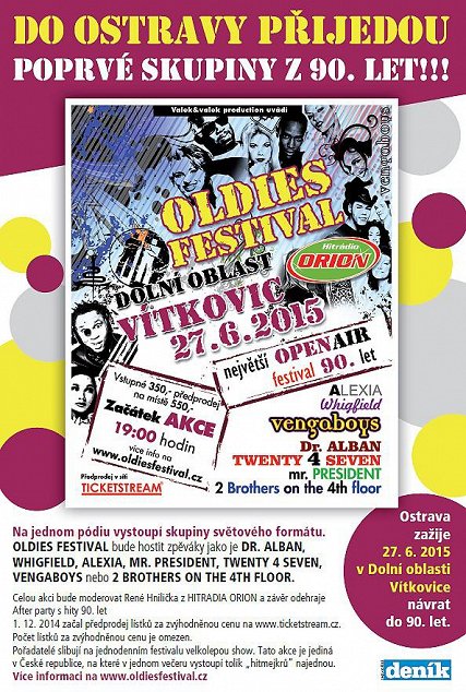 OLDIES FESTIVAL - 27.6. 2015 OSTRAVA