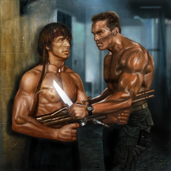 John Matrix vs John Rambo