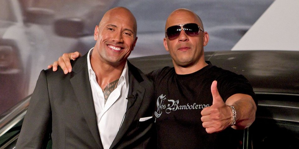 The Rock a Vin Diesel