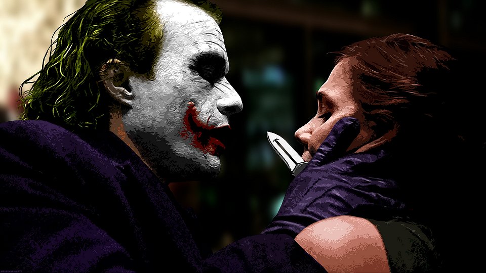 The Joker: "I had a wife, she was beautiful like you..."