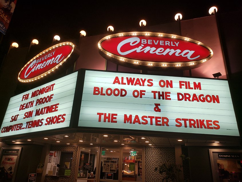 na navsteve New Beverly Cinema, bijaku Quentina Tarantina v Los Angeles (2019)