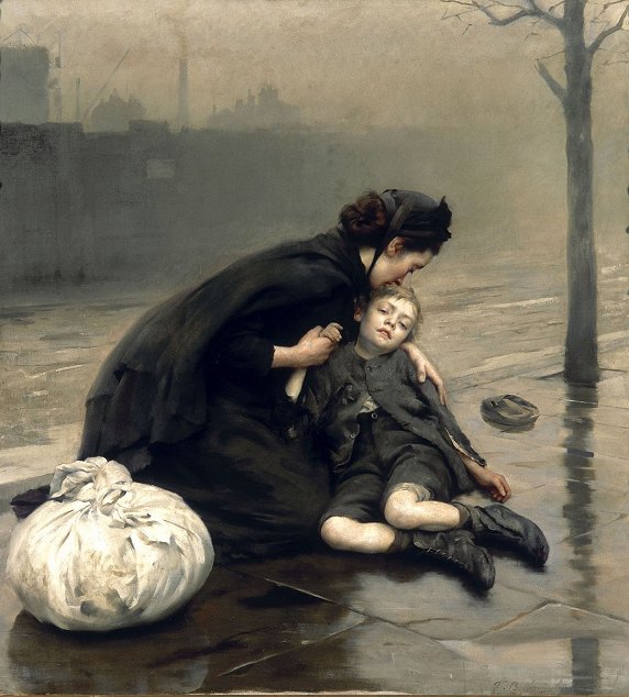 Thomas Benjamin Kennington - Homeless (1890)
