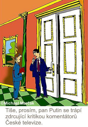 Kreslené vtipy — Smutek v Kremlu.