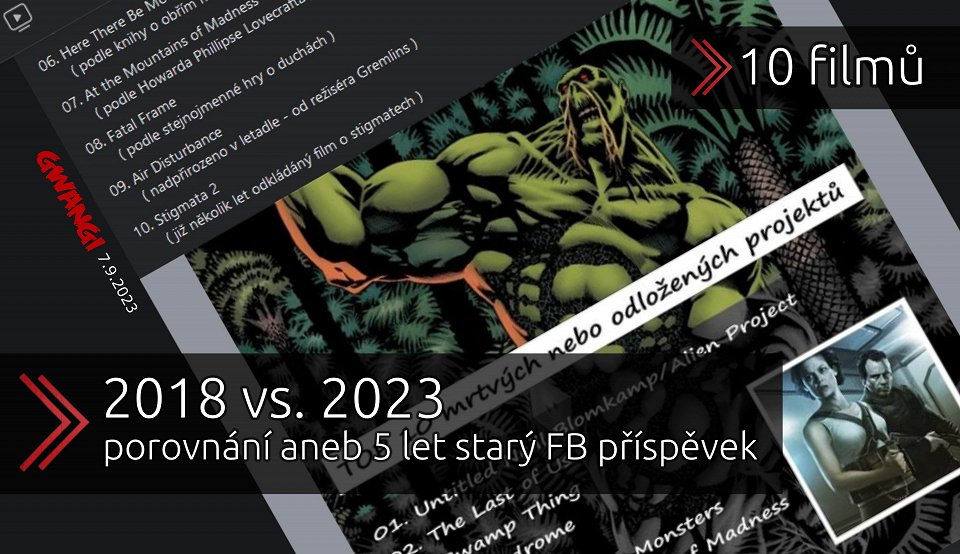 2018 vs. 2023 - porovnání aneb 5 let starý FB příspěvek
