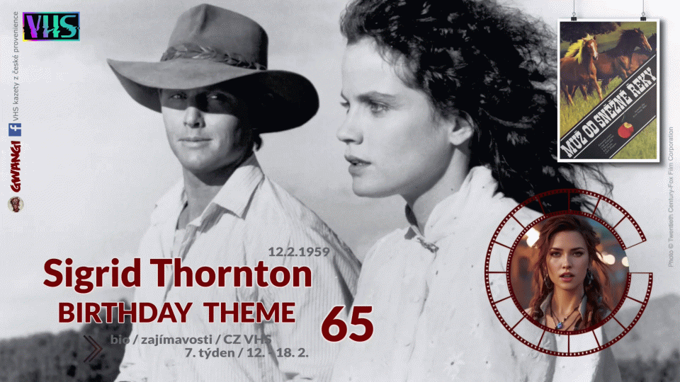 7. týden "birthday theme" - Sigrid Thornton