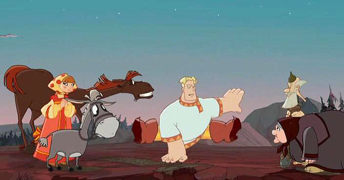 Кто озвучивал коня юлия в мультфильме алеша попович и тугарин змей фото